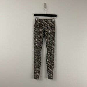 Lululemon Shine Tight Roll Down Shimmy Shimmer Multi Leggings Size 4